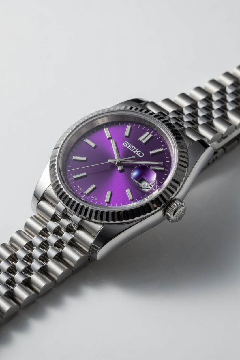 Seiko Prospex Automatic Diver's Watch — Vibrant Purple Dial | 200M Water Resistant