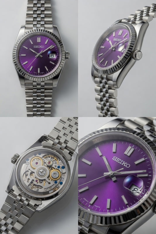 Seiko Prospex Automatic Diver's Watch — Vibrant Purple Dial | 200M Water Resistant